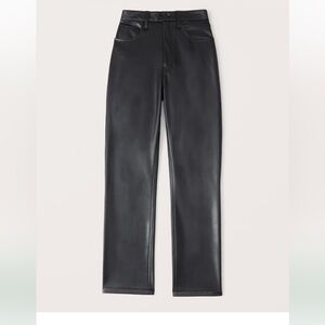 Abercrombie & Fitch - Vegan Leather 90s Ankle Pant